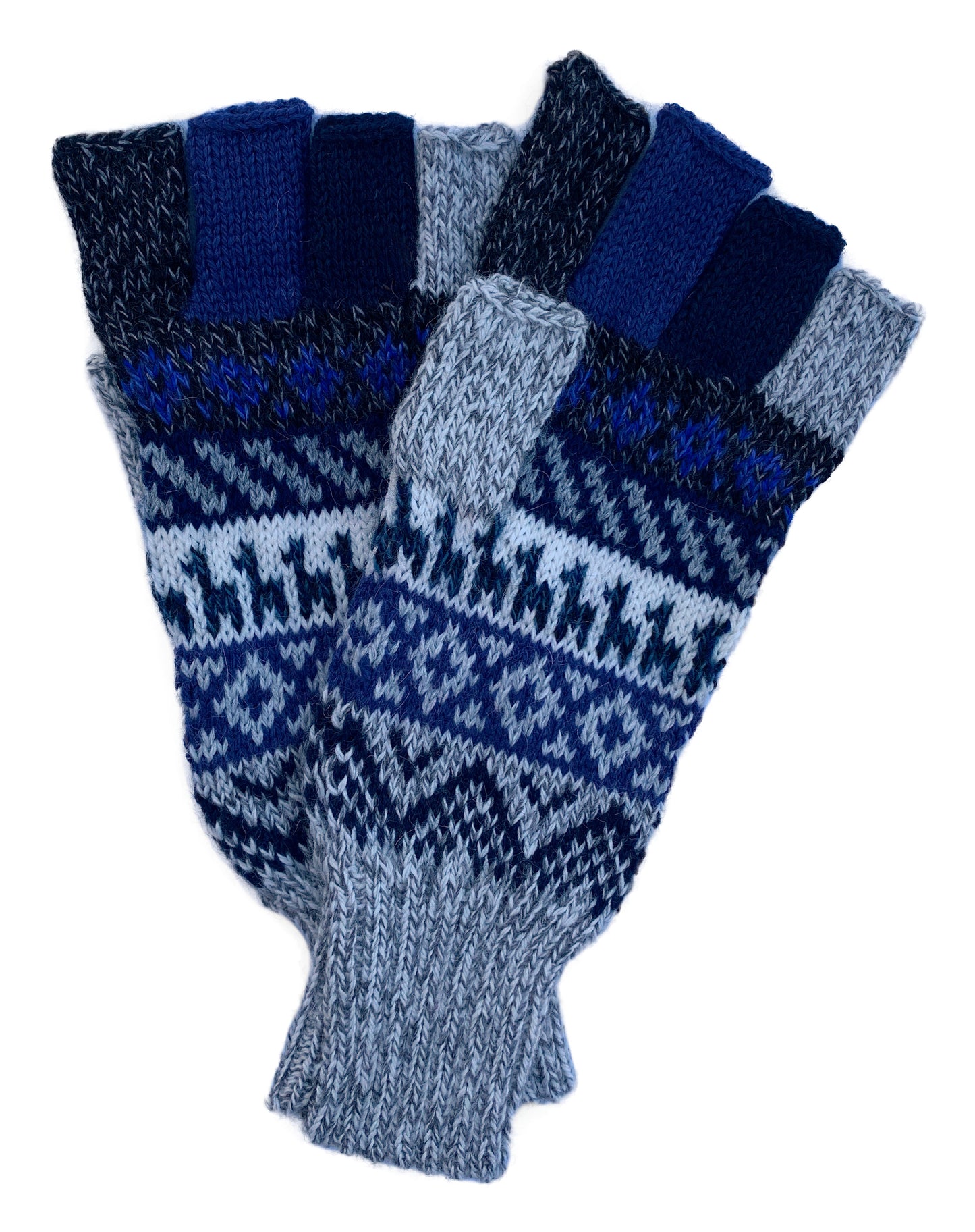 Alpaca Gloves -- Handmade Peruvian Fingerless Warm Stylish Premium Natural Fiber -- Chasqui Spirit