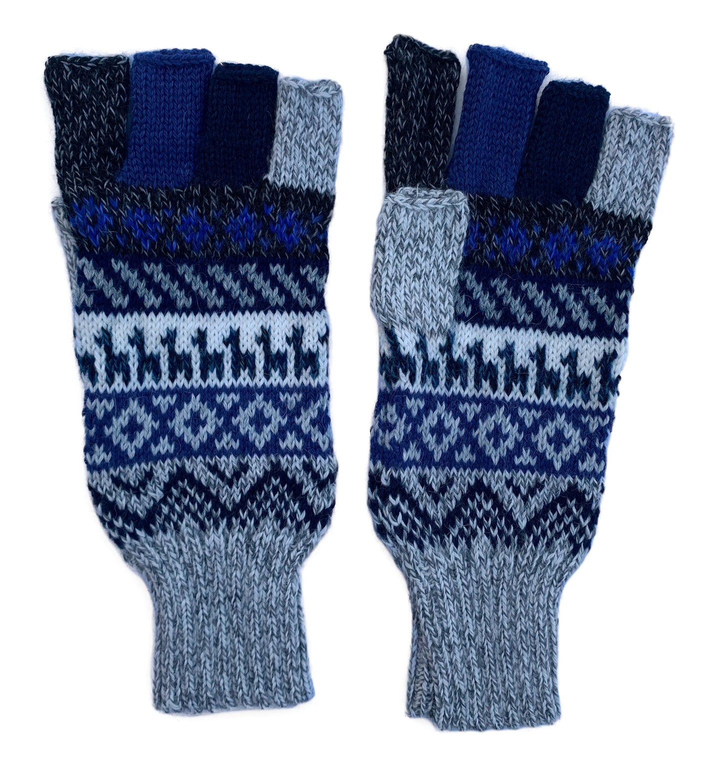 Alpaca Gloves -- Handmade Peruvian Fingerless Warm Stylish Premium Natural Fiber -- Chasqui Spirit