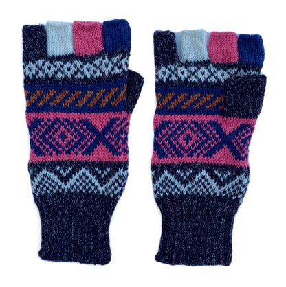 Alpaca Gloves -- Handmade Peruvian Fingerless Warm Stylish Premium Natural Fiber -- Spiritual Journey